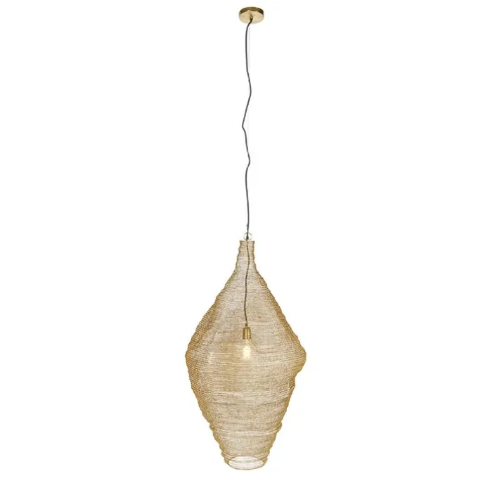 Orientalische Hängelampe Gold 60 cm - Nidum L.