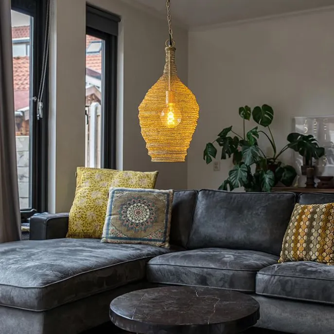 Orientalische Hängelampe Gold 30 cm - Nidum