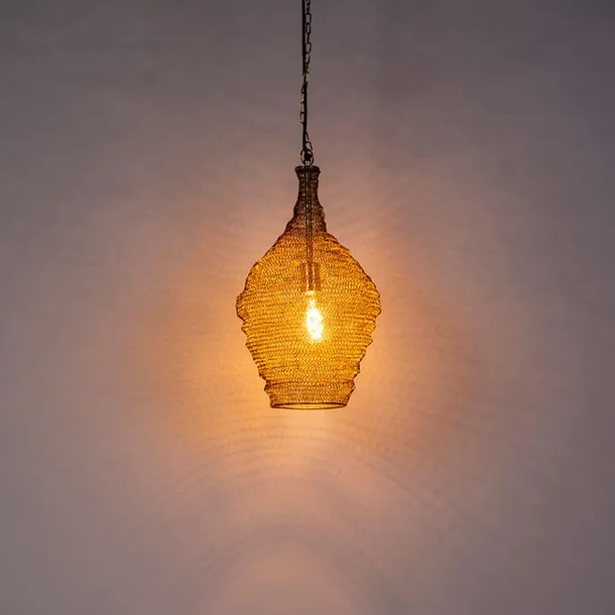 Orientalische Hängelampe Gold 30 cm - Nidum