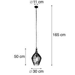 Orientalische Hängelampe Gold 30 cm - Nidum
