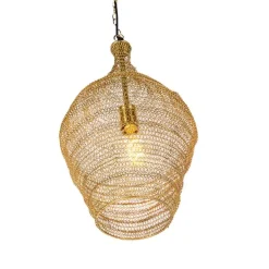 Orientalische Hängelampe Gold 30 cm - Nidum