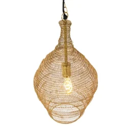 Orientalische Hängelampe Gold 30 cm - Nidum