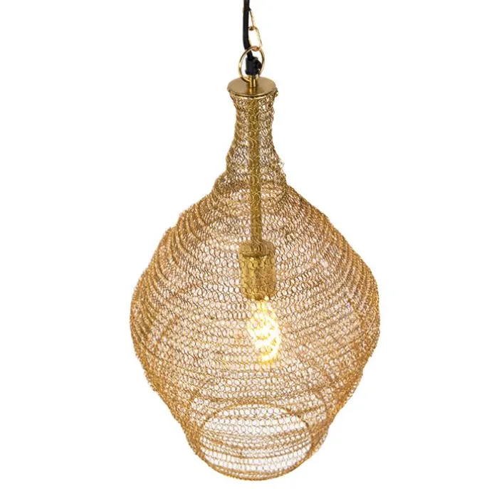 Orientalische Hängelampe Gold 30 cm - Nidum