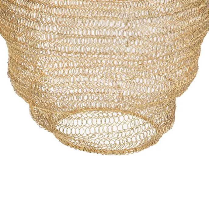 Orientalische Hängelampe Gold - Nidum Rombo