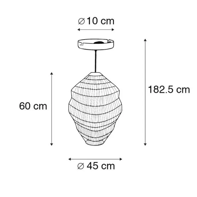 Orientalische Hängelampe Gold 45 cm x 60 cm - Vadi