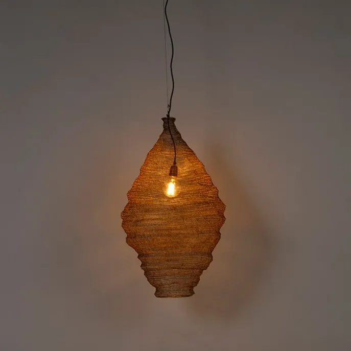 Orientalische Hängelampe Gold 90 cm - Nidum