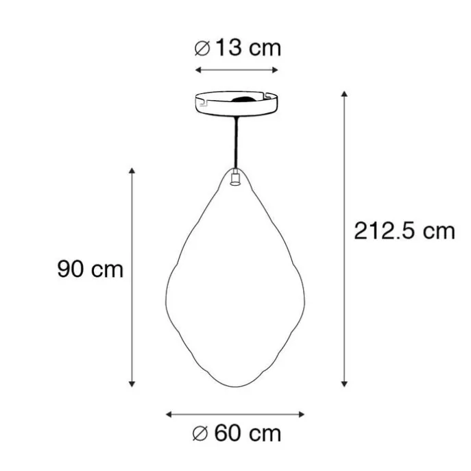 Orientalische Hängelampe Gold 90 cm - Nidum