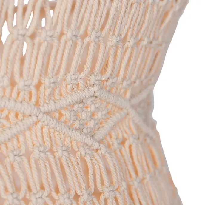 Orientalische Hängelampe natur 50 cm - Leonard