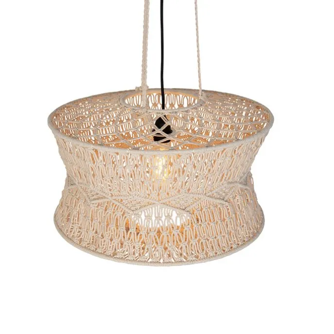 Orientalische Hängelampe natur 50 cm - Leonard