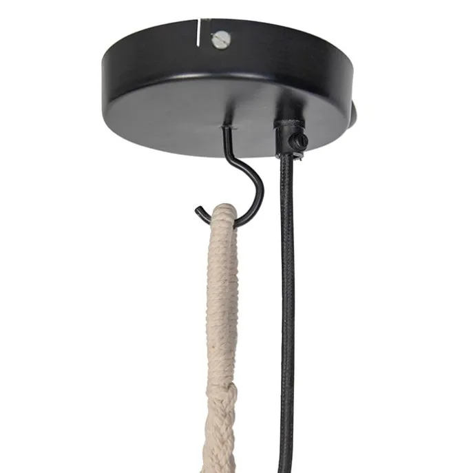 Orientalische Hängelampe natur 50 cm - Leonard