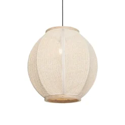 Orientalische Hängelampe Naturstoff 46 cm - Rob