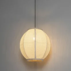 Orientalische Hängelampe Naturstoff 46 cm - Rob