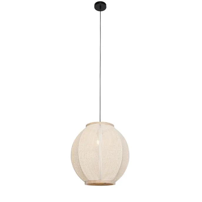 Orientalische Hängelampe Naturstoff 46 cm - Rob