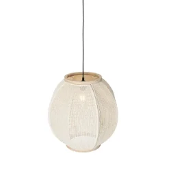 Orientalische Hängelampe Naturstoff 46 cm - Rob
