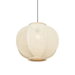 Orientalische Hängelampe Naturstoff 48 cm - Rob