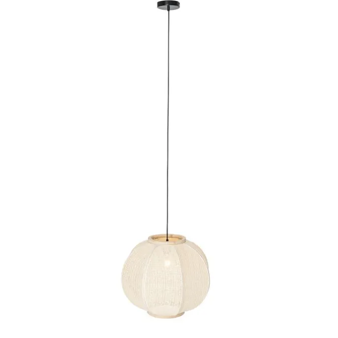 Orientalische Hängelampe Naturstoff 48 cm - Rob