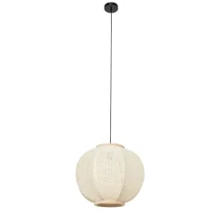 Orientalische Hängelampe Naturstoff 48 cm - Rob