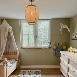 Orientalische Hängelampe Naturstoff 35 cm - Rob