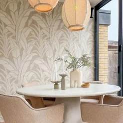 Orientalische Hängelampe Naturstoff 35 cm - Rob