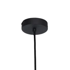 Orientalische Hängelampe schwarz mit natürlichem Bambus 62 cm - Pua