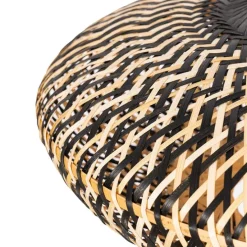 Orientalische Hängelampe schwarzer Bambus 50 cm - Ostrava