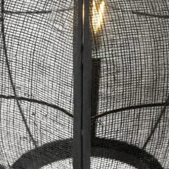 Orientalische Hängelampe Schwarz Stoff 35 cm - Rob