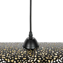 Orientalische Hängelampe schwarz mit Gold 50 cm - Japke