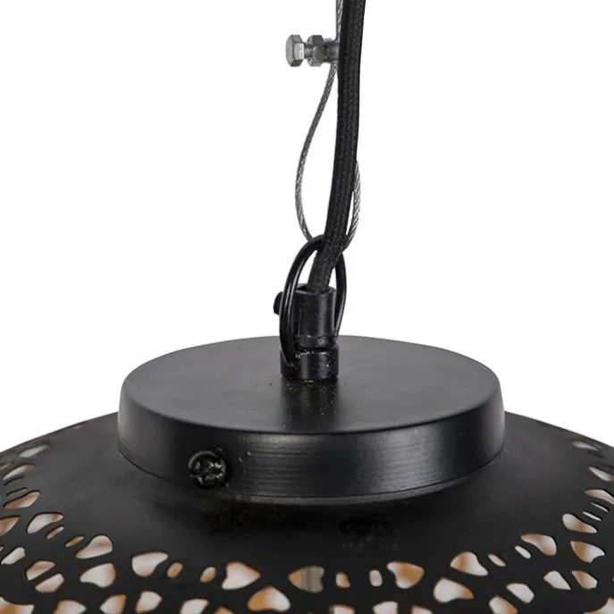 Orientalische Hängelampe schwarz mit Gold 45 cm - Radiante