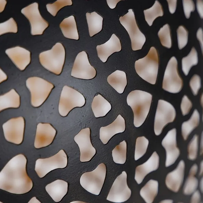 Orientalische Hängelampe schwarz mit Gold 45 cm - Radiante