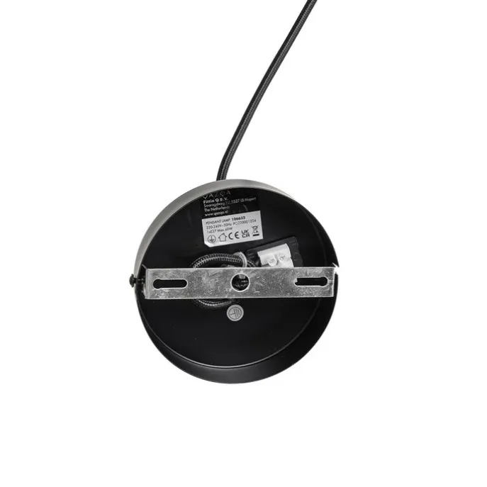 Orientalische Hängelampe schwarz mit Gold 28 cm - Japke