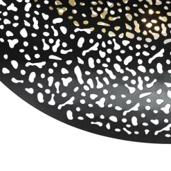 Orientalische Hängelampe schwarz mit Gold 28 cm - Japke