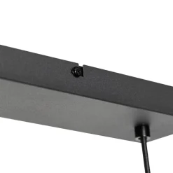 Orientalische Hängelampe schwarz mit Bambus 3 Lichter - Rayan