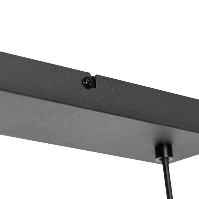 Orientalische Hängelampe schwarz mit Bambus 3 Lichter - Rayan