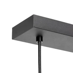 Orientalische Hängelampe schwarz mit Bambus 3 Lichter - Rayan