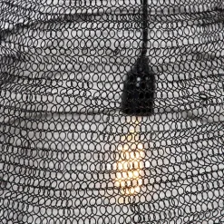 Orientalische Hängelampe schwarz 60 cm - Nidum