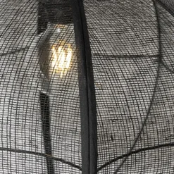 Orientalische Hängelampe Schwarz Stoff 48 cm - Rob