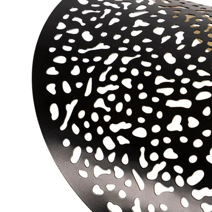 Orientalische Hängelampe schwarz mit Gold 35 cm - Japke