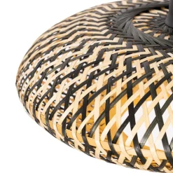 Orientalische Hängelampe schwarzer Bambus 40 cm - Ostrava