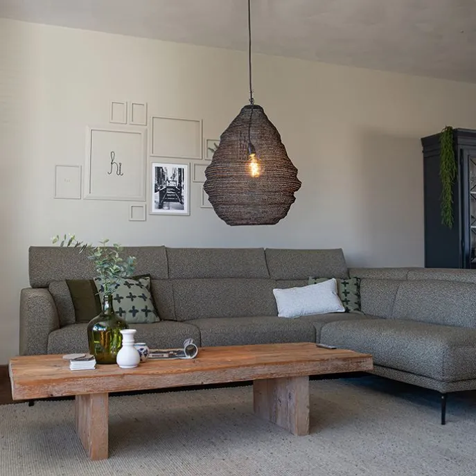 Orientalische Hängelampe schwarz 45 cm - Nidum