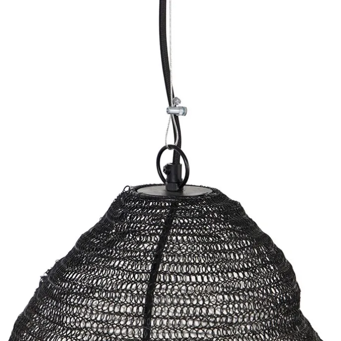 Orientalische Hängelampe schwarz 45 cm - Nidum