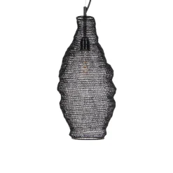Orientalische Hängelampe schwarz - Nidum Rombo