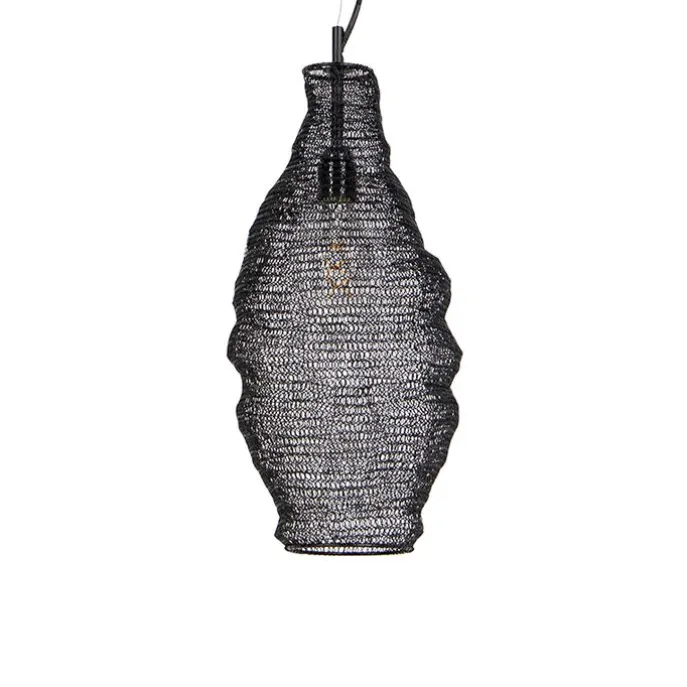 Orientalische Hängelampe schwarz - Nidum Rombo