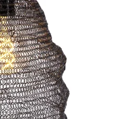 Orientalische Hängelampe schwarz - Nidum Rombo