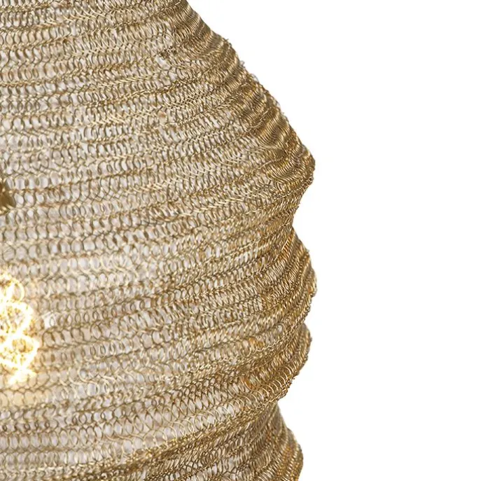 Orientalische Pendelleuchte Gold - Nidum