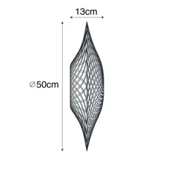 Orientalischer Lampenschirm Rattan 50 cm - Rina