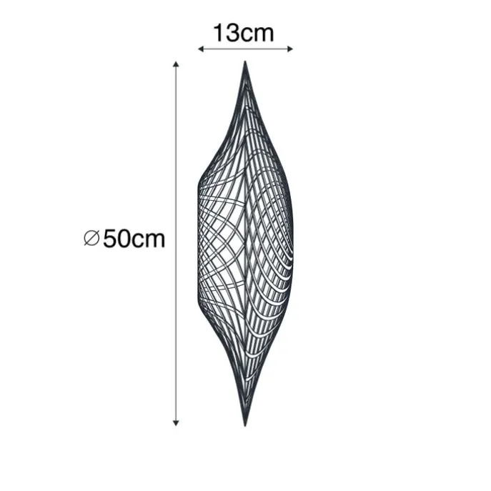 Orientalischer Lampenschirm Rattan 50 cm - Rina