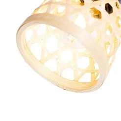 Orientalischer Spot schwarz mit Bambus 2-flammig - Rayan