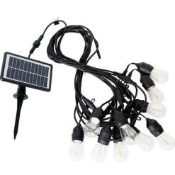 Outdoor Lichterkette 10m inkl. LED 10 Lichter Solar - Russell