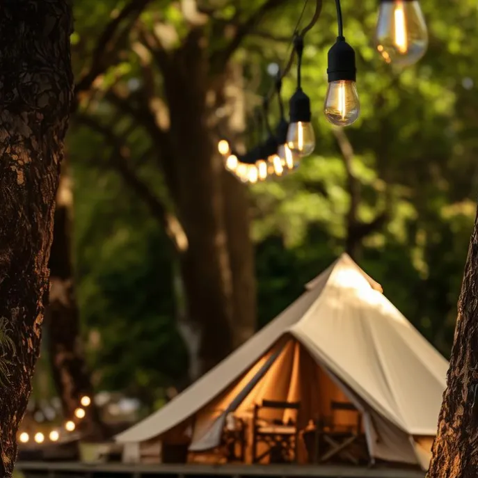 Outdoor Lichterkette 10m inkl. LED 10 Lichter Solar - Russell