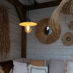 Outdoor ländliche Hängelampe anthrazit IP44 - Kansas Graphit